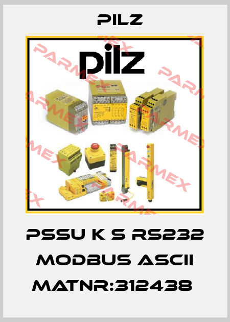 PSSu K S RS232 Modbus ASCII MatNr:312438  Pilz