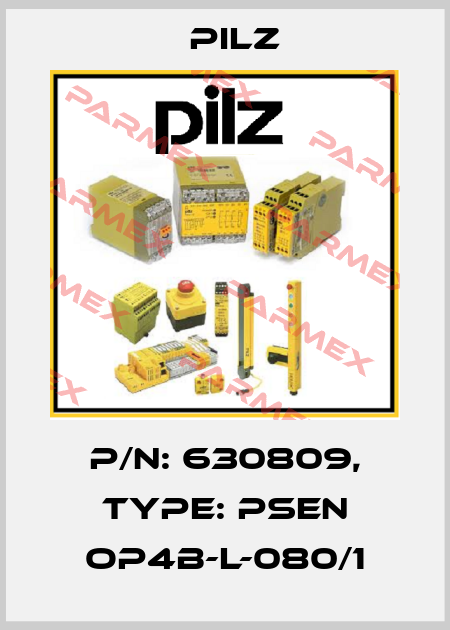 p/n: 630809, Type: PSEN op4B-L-080/1 Pilz