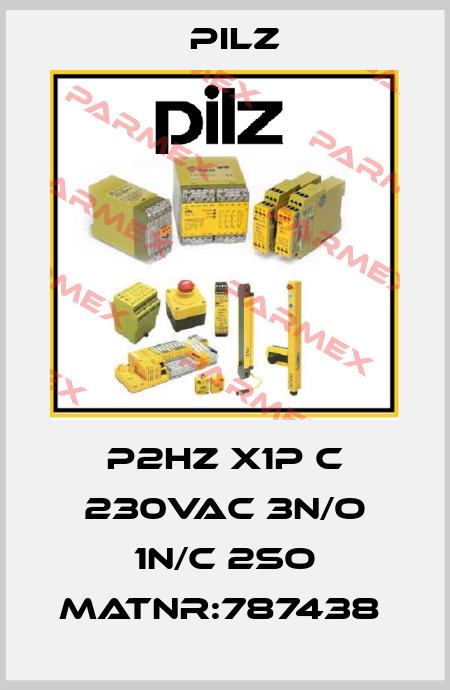 P2HZ X1P C 230VAC 3n/o 1n/c 2so MatNr:787438  Pilz