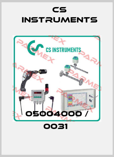 05004000 / 0031  Cs Instruments