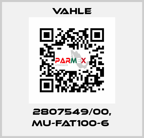 2807549/00, MU-FAT100-6  Vahle