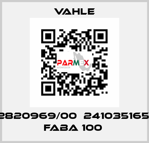 2820969/00  241035165  FABA 100  Vahle