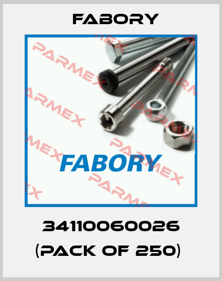 34110060026 (pack of 250)  Fabory