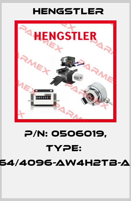 P/N: 0506019, Type:  RI64/4096-AW4H2TB-A5-I  Hengstler