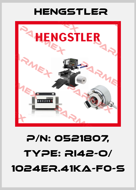 p/n: 0521807, Type: RI42-O/ 1024ER.41KA-F0-S Hengstler