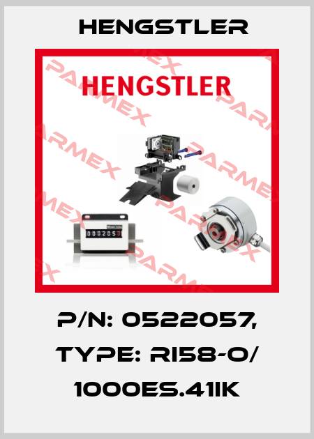 p/n: 0522057, Type: RI58-O/ 1000ES.41IK Hengstler