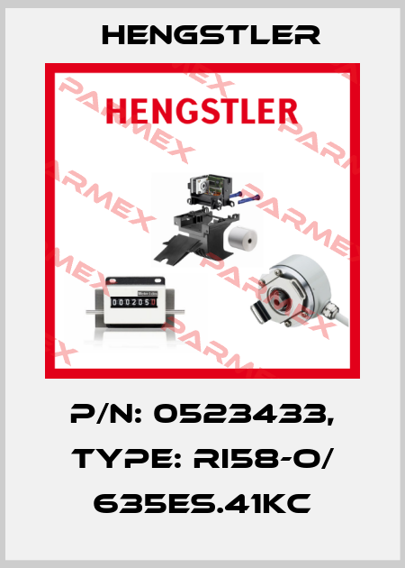 p/n: 0523433, Type: RI58-O/ 635ES.41KC Hengstler