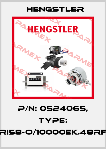 p/n: 0524065, Type: RI58-O/10000EK.48RF Hengstler