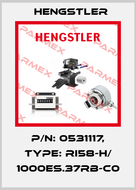 p/n: 0531117, Type: RI58-H/ 1000ES.37RB-C0 Hengstler
