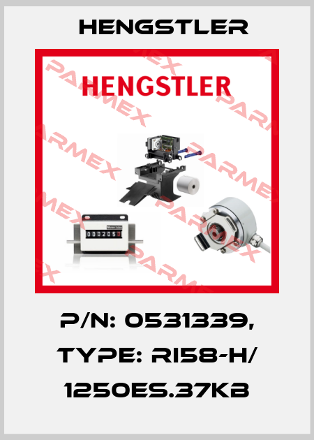 p/n: 0531339, Type: RI58-H/ 1250ES.37KB Hengstler