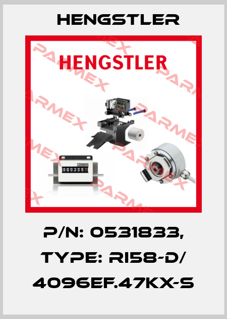 p/n: 0531833, Type: RI58-D/ 4096EF.47KX-S Hengstler