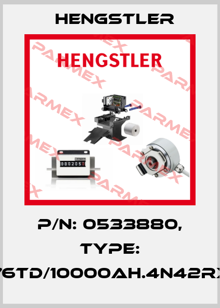 p/n: 0533880, Type: RI76TD/10000AH.4N42RX-S Hengstler