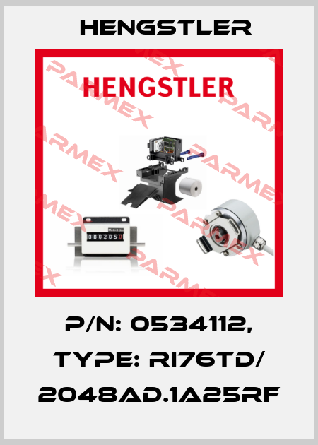 p/n: 0534112, Type: RI76TD/ 2048AD.1A25RF Hengstler