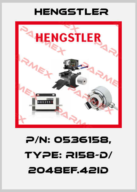 p/n: 0536158, Type: RI58-D/ 2048EF.42ID Hengstler