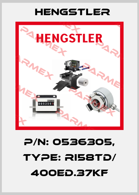 p/n: 0536305, Type: RI58TD/ 400ED.37KF Hengstler