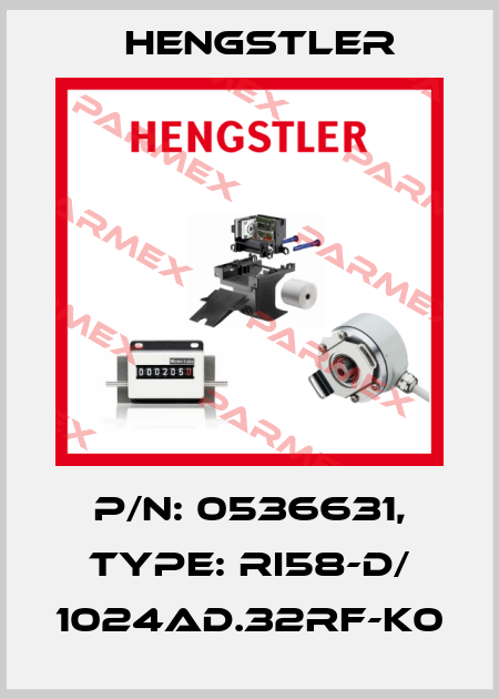 p/n: 0536631, Type: RI58-D/ 1024AD.32RF-K0 Hengstler