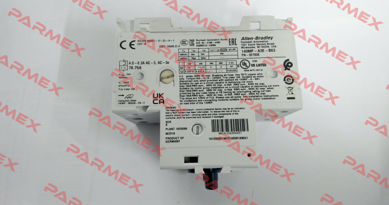 140MP-A3E-B63 Allen Bradley (Rockwell)