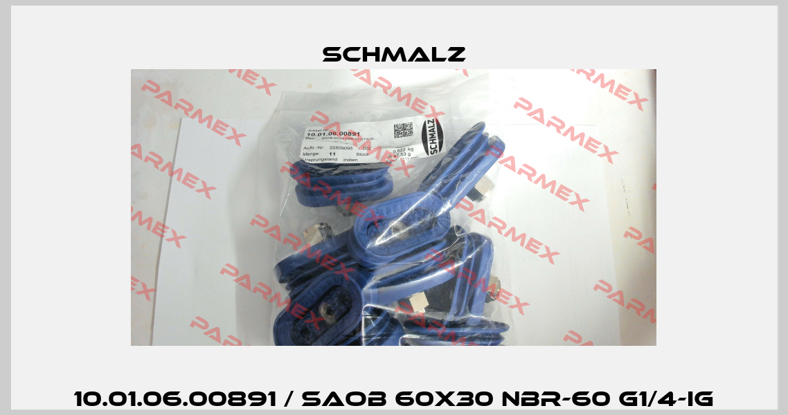 10.01.06.00891 / SAOB 60x30 NBR-60 G1/4-IG Schmalz