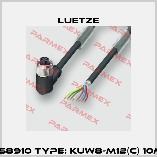 P/N: 458910 Type: KUW8-M12(C) 10M PUR Luetze