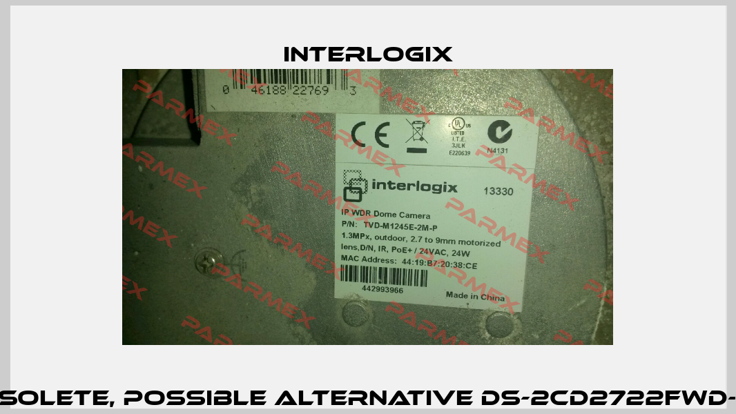 TVD-M1245E-2M-P obsolete, possible alternative DS-2CD2722FWD-IS (brand: hikvision)  Interlogix
