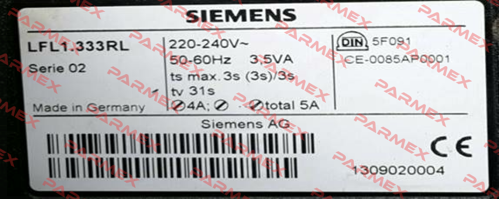 LFL1.333RL OEM, alternative LFL1.333  Siemens (Landis Gyr)