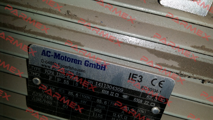 FCPA 132S-6/PHE obsolete, replaced by IE3AC13S6004  AC Motoren