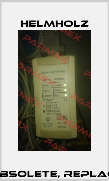 SSW7-HMI 100-751- 9VK11 customized and obsolete, replacement P/N: 700-751-9VK21 Type: SSW7-HMI  Helmholz