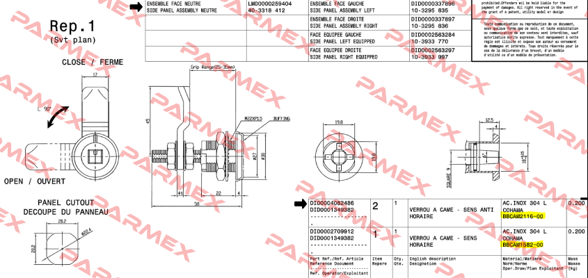 BBCAM2116-00 (CCW) Cohama