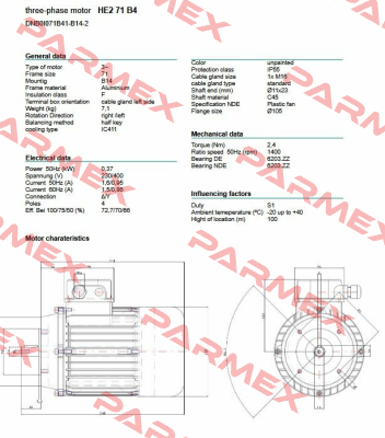 DNB0I071B41-B14-2 Neri Motori