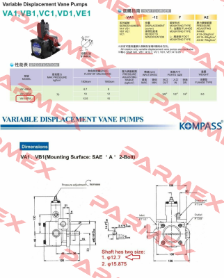 HVP-VA1-15F-A3 KOMPASS