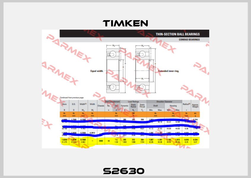 S2630  Timken
