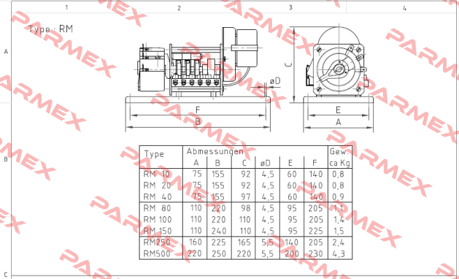 R40MM1-5.0K+5.0K  Frizlen