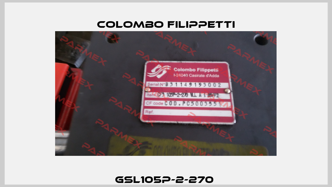 GSL105P-2-270  Colombo Filippetti
