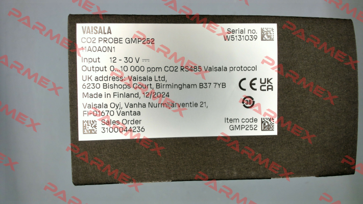 GMP252 11A0A0N1 Vaisala