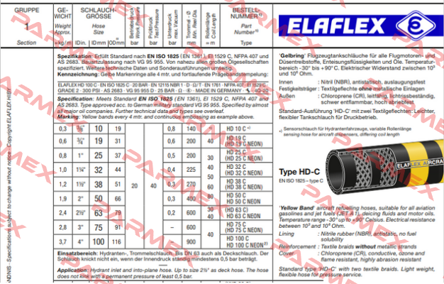HD 50 C (25 m) Elaflex