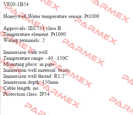 VF00-1B54 Honeywell