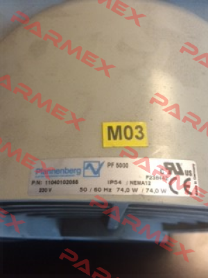 PF 5000 REPLACED BY PF 65000 230V 54 Ral 9011 11665102050  Pfannenberg