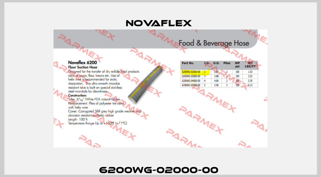 6200WG-02000-00  NOVAFLEX 