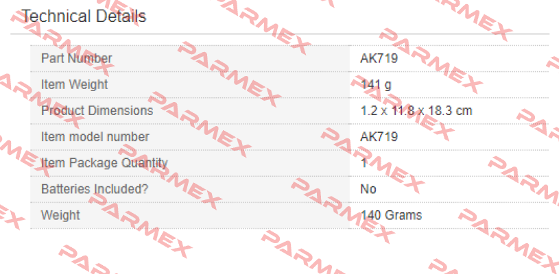 AK719  Sealey