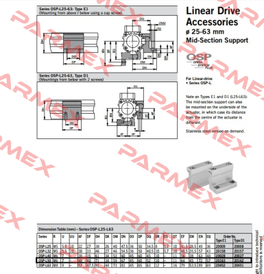 OSP-L50, E1 (20163)  Parker