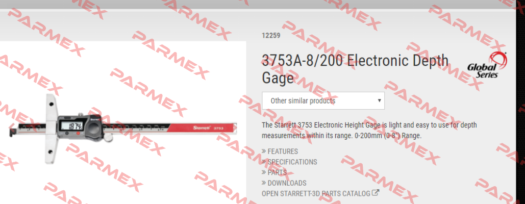 3753A-8/200 Starrett