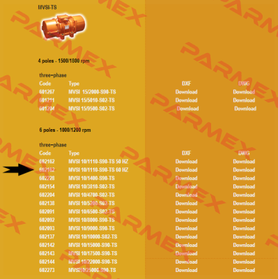 MVSI-10/1110-S90 obsolete, replaced by MVSI 10/1110-S08 Italvibras