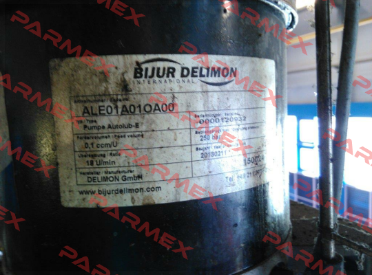 ALE01A01OA00 Bijur Delimon