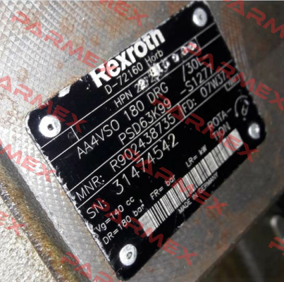 AA4VS0 180 DRG/30L-PSD63K99-S1277 not available  Rexroth