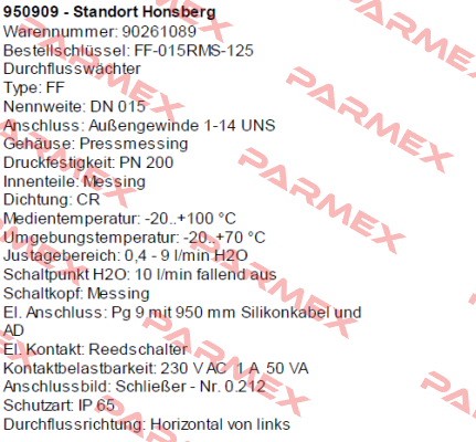 FF-015RMS-125 Honsberg