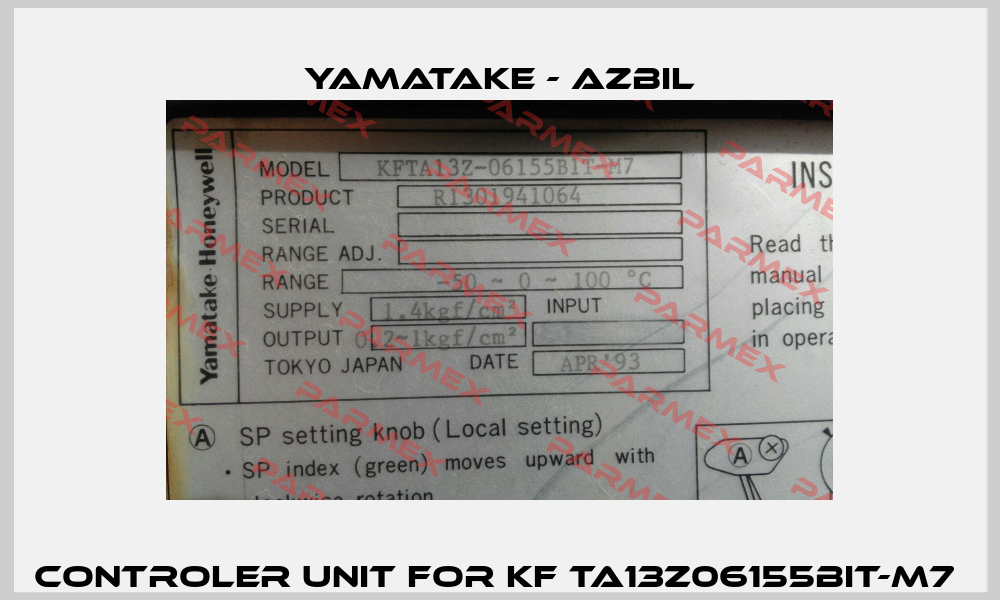 CONTROLER UNIT for KF TA13Z06155BIT-M7  Yamatake - Azbil