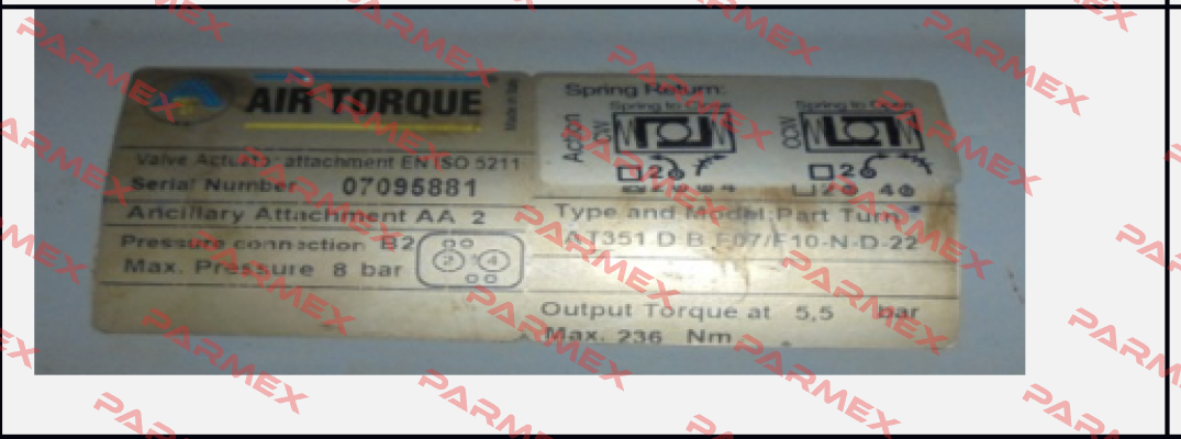 AT351U (DR00220UF07F1022AZ, 1HD31A0-GS22E)  Air Torque