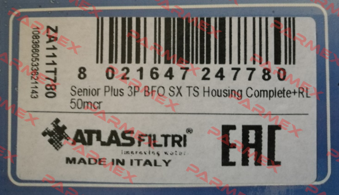 SENIOR PLUS 3P BFO SX TS  Atlas Filtri