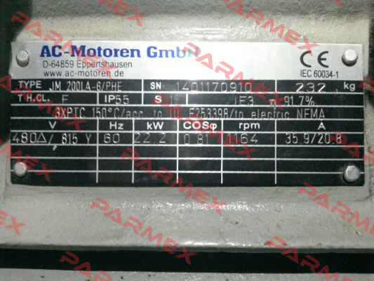 ACM 200 LA-6/PHE  AC Motoren