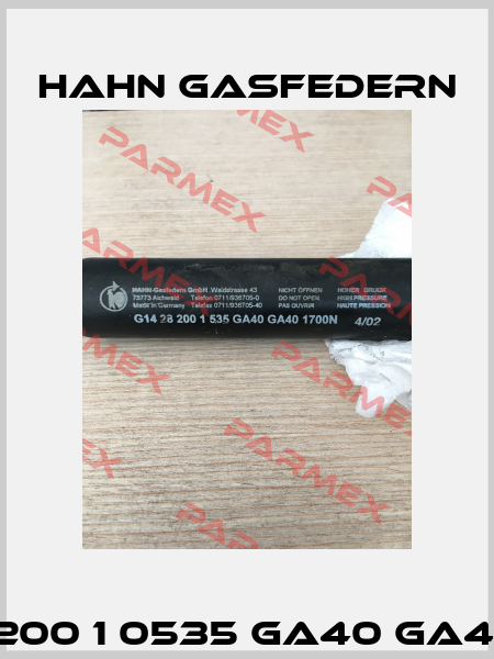 G 14 28 0200 1 0535 GA40 GA40 01700N  Hahn Gasfedern